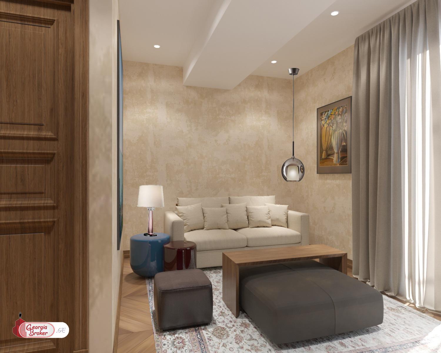 იყიდება ახალი აშენებული 5 ოთახიანი ბინა მთაწმინდაზე